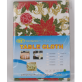 Christmas style plastic tablecloth with flannel